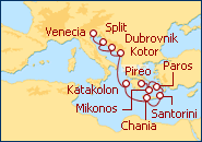 Itinerario Grecia, Croacia e Italia 2013