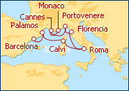 Itinerario Desde Montecarlo a Barcelona 2013
