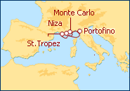 Ver el itinerario del Crucero Francia y Italia 2013