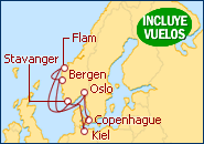 Alemania, Noruega, Dinamarca, Alemania