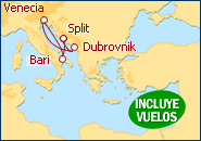 Ver el itinerario del Crucero Italia y Croacia