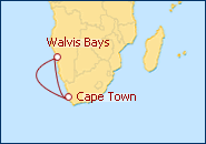 Ver el itinerario del Crucero Sudafrica, Namibia