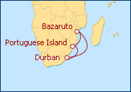 Ver el itinerario del Crucero Sudafrica y Mozambique V