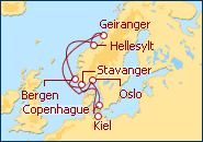 Ver el itinerario del Crucero Dinamarca, Noruega, Alemania