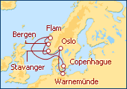 Ver el itinerario del Crucero La Tierra de los Vikingos