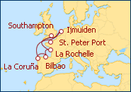 Itinerario España, Francia, Holanda
