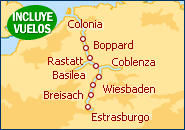 Ver el itinerario del Crucero Gran Crucero por el rom�ntico Rhin B