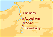 Ver el itinerario del Crucero El valle del Rhin