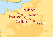 Itinerario De Honfleur a Paris