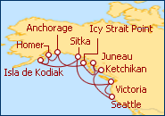 Ver el itinerario del Crucero SEATTLE, Estados Unidos