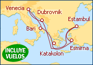 Ver el itinerario del Crucero Grecia, Turqu�a, Croacia, Italia