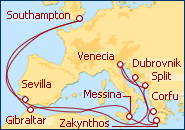 Ver el itinerario del Crucero Aventura por el Adriatico