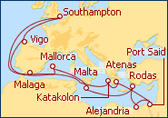 Ver el itinerario del Crucero Egipto y las Islas griegas 