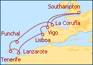 Ver el itinerario del Crucero Interludio Ib�rico