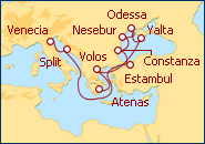Ver el itinerario del Crucero Crucero por el Mar Negro y la Costa de Crimea