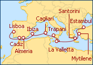 Ver el itinerario del Crucero Costas con Encanto