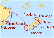 de Auckland a Melbourne