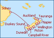 De Auckland a Sydney
