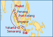 Itinerario De Bali a Singapur  