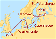 Ver el itinerario del Crucero de Estocolmo a Dover