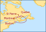Itinerario De Montreal a Boston