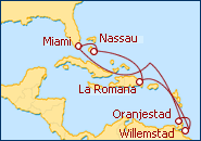 Ver el itinerario del Crucero Caribe del Sur