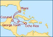 Ver el itinerario del Crucero Caribe Occidental I
