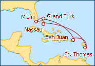 Estados Unidos, Bahamas, Islas Virgenes, Puerto Rico e Islas Turcas