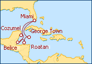 Ver el itinerario del Crucero Caribe Occidental IV