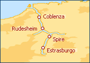 Ver el itinerario del Crucero El Rhin Romantico