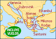 Ver el itinerario del Crucero Maravillas del Adriatico y Egeo