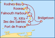 Itinerario  Islas Windward  