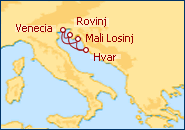 Ver el itinerario del Crucero Aventura Adri�tica Venecia-Venecia