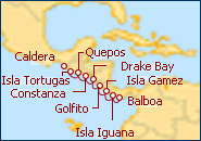 Ver el itinerario del Crucero Canal de Panam� a Costa Rica I