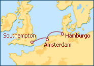 Ver el itinerario del Crucero Norte de Europa desde Southampton