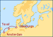 Ver el itinerario del Crucero Norte de Europa Hamburgo - Paises Bajos