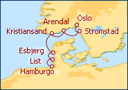 Norte de Europa Oslo - Hamburgo