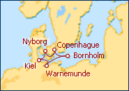 Ver el itinerario del Crucero Norte de Europa Warnemunde - Kiel