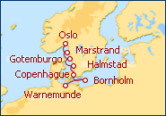 Ver el itinerario del Crucero Norte de Europa Warnemunde - Oslo