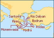 Ver el itinerario del Crucero Ruta Sur: Islas Griegas y Turqu�a II
