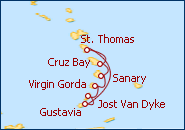 Ver el itinerario del Crucero Islas Virgenes en Yate I