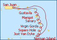 Ver el itinerario del Crucero Caribe en Yate IV