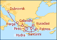 Ver el itinerario del Crucero Croacia, Grecia, Turquia en yate 