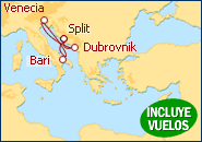 Ver el itinerario del Crucero Italia, Croacia