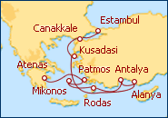 Ver el itinerario del Crucero Turquia y Grecia II