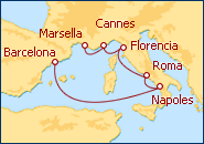 Itinerario Italia, Francia