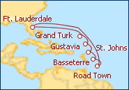 Ver el itinerario del Crucero Caribe VI