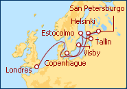 Ver el itinerario del Crucero Capitales Balticas