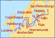 Ver el itinerario del Crucero Norte de Europa