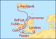 Ver el itinerario del Crucero Islandia, Reino Unido e Irlanda